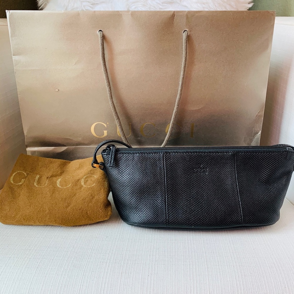 Authentic Gucci Leather Pochette Style